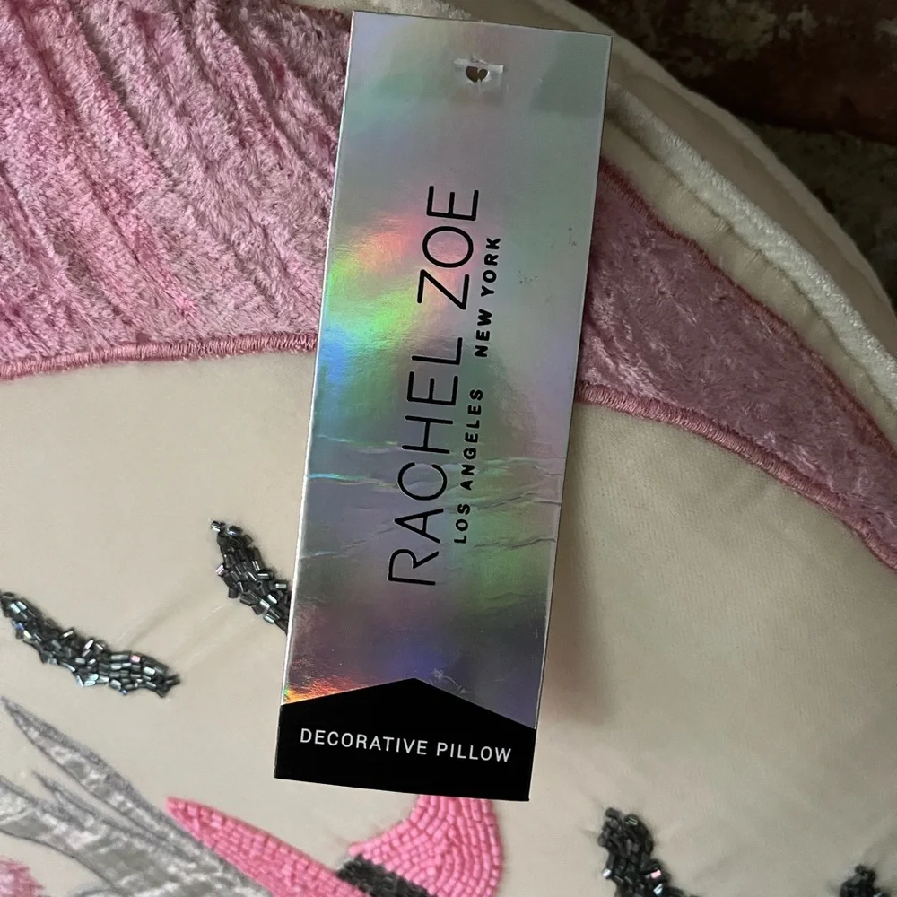 Rachel Zoe, witches pillow, so adorable beaded, and velvet new with tags